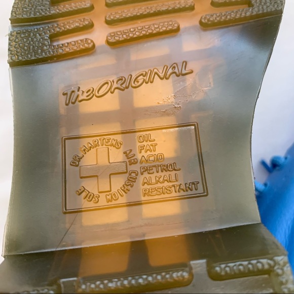 🎉HP🎉NWOT Authentic Dr. Martens Blue Leather Boots - Picture 9 of 10